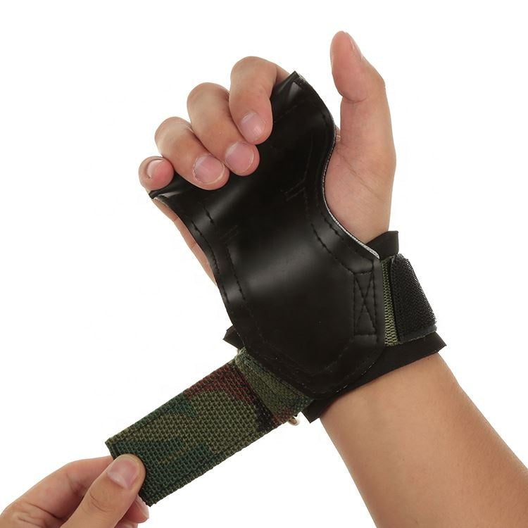 leather weightlifting gloves